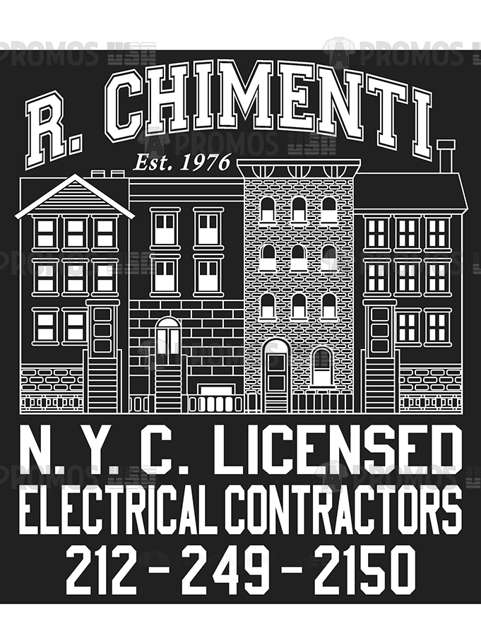 electrical contractor custom apparel printing logo